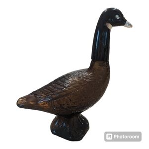 Vintage Avon Canada Goose Wild Country Cologne Glass Decanter 5oz Empty